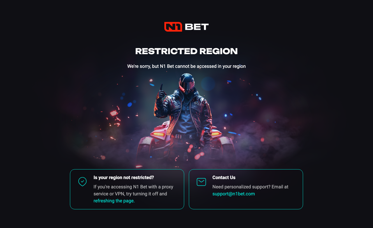 N1Bet casino screenshot