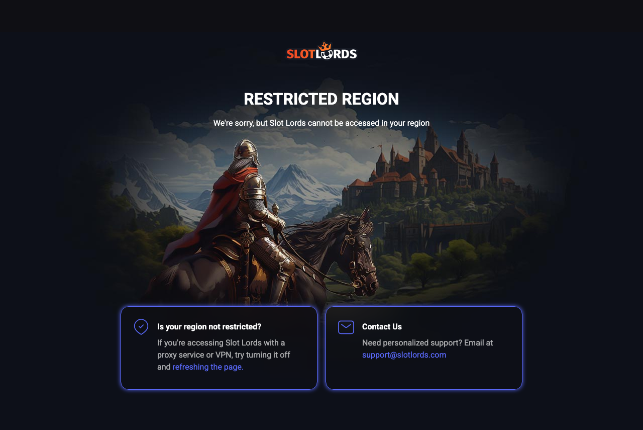 SlotLords casino screenshot