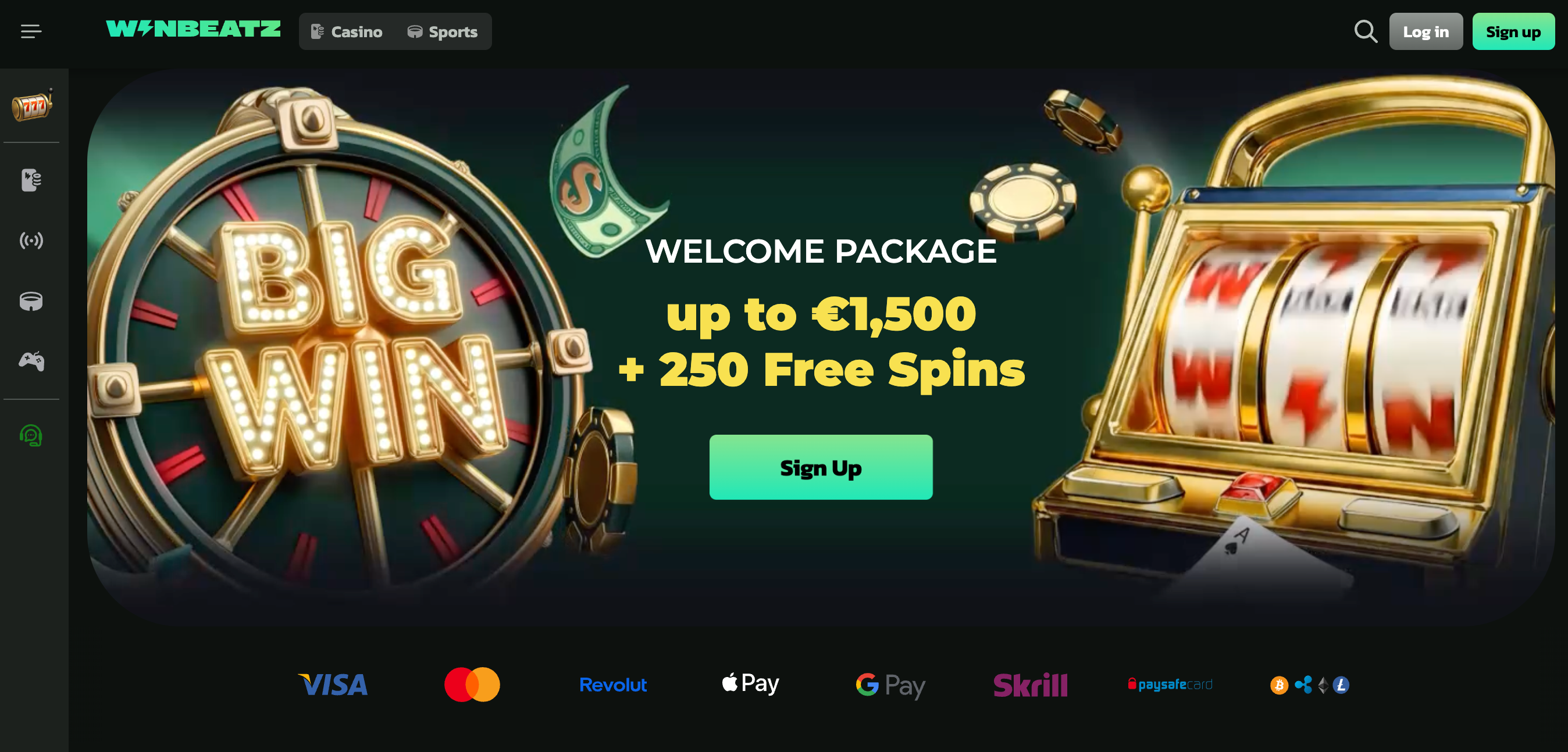 Winbeatz casino screenshot